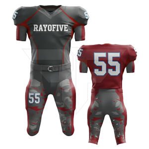 Uniforme de Fútbol Americano de Alta Calidad al Mejor Precio, Manga Corta, 100% Poliéster, Diseño con Logotipo Impreso Totalmente Personalizable - Product Image 2