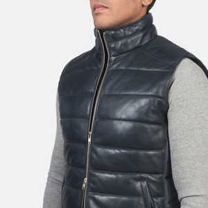 Chaleco acolchado de moda transpirable para hombre, chaqueta sin mangas acolchada elegante, ropa ligera para exteriores de invierno cálido - Product Image 5