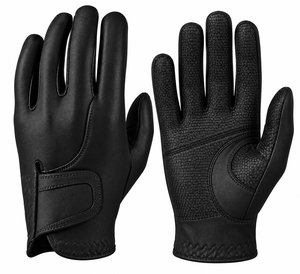 Gants de golf en cuir Cabretta pour hommes, design de logo personnalisé, acceptation de la création de tableau de tailles personnalisé, doigts entièrement couverts, respirants, pour adultes - Product Image 4