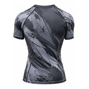 Breathable Fabric <b>BJJ</b> <b>Rash</b> <b>Guard</b> Polyester Stretch Wear Unique Pattern Design Custom Branding Clothing <b>Rash</b> <b>Guard</b> - Product Image 3
