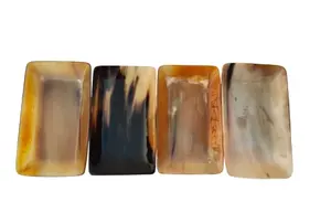 Plateau de service à Dessert en corne de buffle naturelle 100% nouveauté plateau de service en corne naturelle en forme de rectangle pour aliments et chocolat - Product Image 4