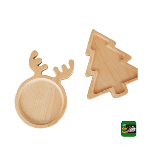 Soporte para dulces, nuevo diseño, bandeja para servir árboles de pino de madera Natural para decoraciones de fiesta de Navidad, ventas al por mayor de Vietnam de alta calidad - Product Image 3