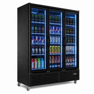 <span class=keywords><strong>3</strong></span>-türiger gewerblicher Glas-Kühlschrank 2250mm Großkapazitäts-Getränkekühler Supermarkt-Vitrine - Product Image 3