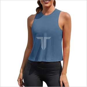 Débardeurs musculaires en toile sans couture à col carré écologique pour femmes - Product Image 6