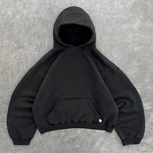 Personnalisé 450 GSM Boxy Poids lourd Épaule lourde Poids lourd Coton Surdimensionné Polaire Kanye West Hoodie - Product Image 2