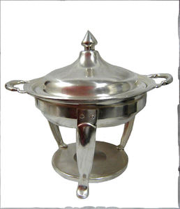 Style unique Hôtel Et Restaurant Article De Restauration Conceptions uniques Récipient Arrondi En Acier Inoxydable Buffet Serveur De Nourriture - Product Image 2