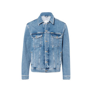 Chaqueta Vaquera Gruesa de Venta Directa de Fábrica, Precio de Servicios OEM, Diseño de Logotipo Personalizado, Chaqueta Vaquera Vintage para Hombre - Product Image 2