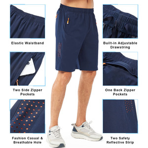 Vente à chaud de shorts de sport à séchage rapide pour hommes logo personnalisé imprimé maille solide respirant casual shorts respirant vêtements de sport shorts - Product Image 6