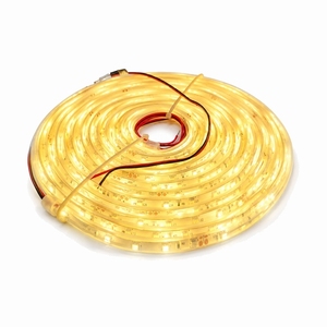 Tira de LED Flexible Lumistrip IP67 Amarilla, 60 LED/M, 5M, 24V, Fuente de Luz Blanca Cálida con Cuerpo de Cobre para Paisajismo y TV, Conectividad DC12V - Product Image 1