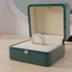 แหวนทอง 14K ประดับเพชรแท้ ดีไซน์หรูหรา 4 ชั้น สำหรับผู้หญิง - Product Image 5