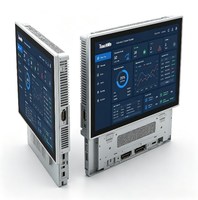 DM215 Panel PC Táctil Industrial Sin Ventilador de 21.5 Pulgadas, Pantalla Táctil Capacitiva Frontal IP65, PC Todo en Uno, Monitor HMI Integrado con Sistema Operativo Win/Linux/Android