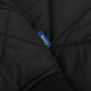 แจ็กเก็ตทีมตัวแทนสำหรับผู้ชายเสื้อแจ็กเก็ตเบสบอลแขนหนังปักลายตัวอักษรมหาวิทยาลัย - Product Image 4