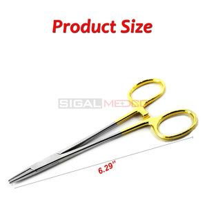Pinza Portaagujas Crilewood TC de Acero Inoxidable Alemán, Manual, Quirúrgica, Dental, para Cirugía General, Hemostática, Certificación CE Clase I - Product Image 3