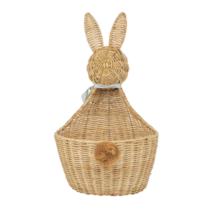 Cesta de Mimbre Artesanal de Alta Calidad, Cesta de Regalo con Forma de Conejo, Cesta de Flores para Decoración de Pascua, Procedente de Vietnam - Product Image 2