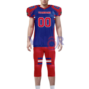 2025เครื่องแบบอเมริกันฟุตบอลเสื้อแขนสั้นพิมพ์ซับลิเมชันปรับแต่งชื่อทีมได้ - Product Image 2