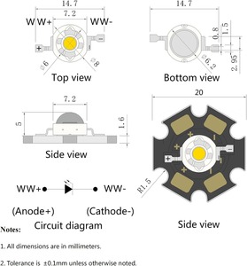 고출력 COB 15W 254nm 260nm 265nm 275nm 280nm 308nm 310nm 315nm 6868 깊은 UV UVC UVB <span class=keywords><strong>LED</strong></span> - Product Image 4