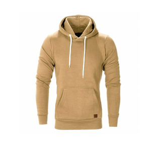 Sudadera con capucha para hombre, de manga larga, 65% algodón y 35% poliéster, color gris claro, con logotipo, a la moda, para invierno - Product Image 6