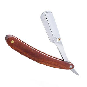 Maquinilla de Afeitar de Acero Inoxidable Alemán de Primera Calidad, Maquinilla de Afeitar de Seguridad con Mango de Madera, Estuche de Cuero, para Cuerpo y Bikini - Product Image 6