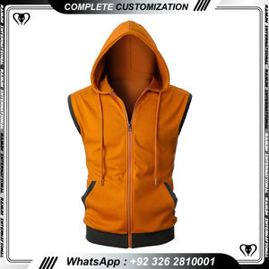 New Fashion <b>Men</b> Collection Gym <b>Sleeveless</b> <b>Hoodies</b> Gym Fitness Wear Stringer Workout <b>Hoodies</b> - Product Image 2