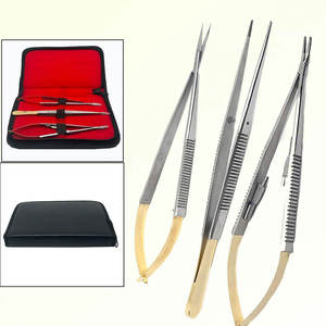 Kit de Implantes Ortodónticos, Juego de 3 Herramientas Dentales Castroviejo de 18 cm, Tijeras Manuales de Acero Inoxidable, Instrumentos Quirúrgicos - Product Image 4