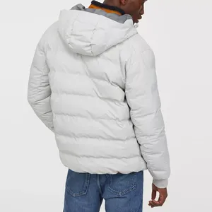 Veste d'hiver en toile à col montant pour homme, surdimensionnée, pour l'extérieur, avec logo personnalisé OEM, vente en gros - Product Image 3