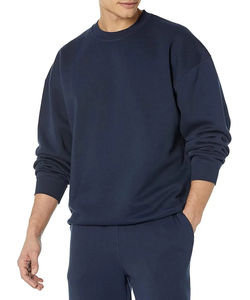 Sudadera de Cuello Redondo Extra Grande para Hombre en Tallas Grandes, Temporada de Otoño, Diseño Sólido, Material de Poliéster/Algodón, Personalización con Logotipo - Product Image 1