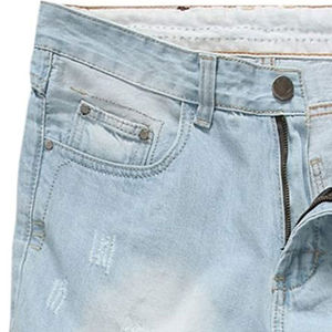 Pantalones cortos de mezclilla de diseñador de patrón sólido informal para hombre 2025, pantalones cortos de mezclilla de moda personalizados al por mayor para adultos, pantalones cortos para hombre - Product Image 4