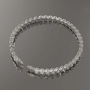 Lab Grown Diamond Tennis Bracelet for Women and Men, Certified Diamond Tennis Bracelet, 14k Solid Gold Round Diamond Bracelet - Product Image 3