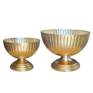 Jarrón de Pedestal con Diseño de Lujo en Oro Cepillado, Centro de Mesa Decorativo, Jarrones con Base para Decoración de Fiestas y Hogar - Product Image 4