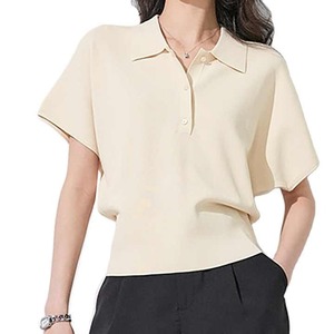Estilo personalizado 100% algodón para mujer para camisetas de polo Casual de manga corta de talla grande 260 gramos de peso de tela en venta - Product Image 1