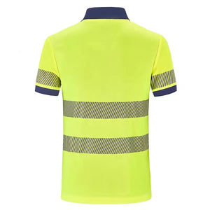 Custom Logo Reflective <b>T</b> <b>Shirt</b> Men <b>High</b> Visibility Reflective Safety <b>Shirt</b> Hi <b>Vis</b> Work-Wear Polo <b>Shirt</b> - Product Image 3