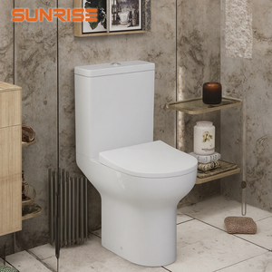 WC Rotondo Salvaspazio Sunrise da 550mm |   Design Super Compatto con Scarico Senza Bordo da 4.5/3L - Product Image 1