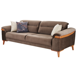 Hogar Hotel Chesterfield sofá de cuero hecho a mano sala de estar 3 2 1 tamaño de esquina sillón Bergere fábrica de muebles turcos - Product Image 1