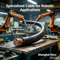 Câble robotisé blindé multiconducteur en cuivre PVC résistant à la torsion (TRVVP) pour équipement électrique extérieur et câblage de bâtiment