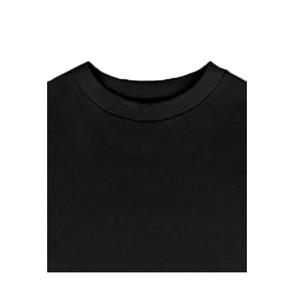 Camiseta Larga de Manga Media con Cuello Redondo y Bordado para Mujer, Talla Grande, 100% Algodón Orgánico, Transpirable, Ecológica, Informal - Product Image 4