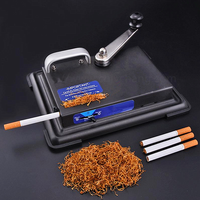 Vente en gros de cigarettes en fer chromé portable écologique et à grande vitesse Machine à rouler le tabac automatique (argent)