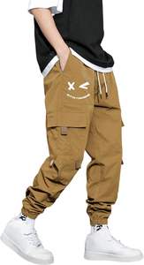 Pantalones Cargo de estilo nuevo para hombre, estilo de seis bolsillos, calidad fina, impermeable, patrón sólido, logotipo personalizable, el mejor Material, pantalones de chándal - Product Image 4