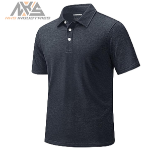 Vente en gros Nouveau polo de golf grande taille pour hommes Athlétique à manches courtes en coton respirant idéal pour le golf, parfait pour les vêtements de plein air - Product Image 1