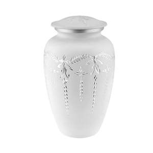 Urnes funéraires en aluminium avec peinture émaillée Urnes de crémation indiennes de super qualité avec peinture émaillée - Product Image 2