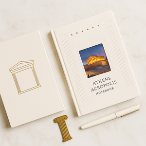 Labon athens Acropolis โน๊ตบุ๊คกรีซออกแบบแลนด์มาร์ค PU cutout journet Debossed Frame เครื่องเขียนออกแบบเอง - Product Image 5