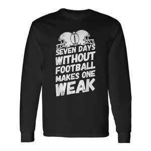 T-shirt à manches longues pour le visionnage de matchs de football avec l'inscription 'Weak', produit promotionnel - Product Image 1