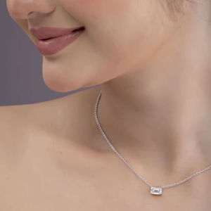 Colgante de Diamante CVD Cultivado en Laboratorio con Corte Esmeralda de 1.57CT, Oro de 14K, Certificado IGI, Joyería de Lujo para Mujer, Color D, Venta al Por Mayor - Product Image 1