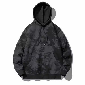 Vente en gros de sweatshirt à capuche hiver qualité supérieure décontractée Hip Pop teinture pour homme sweatshirt à capuche mode lourde et surdimensionnée pour homme - Product Image 6