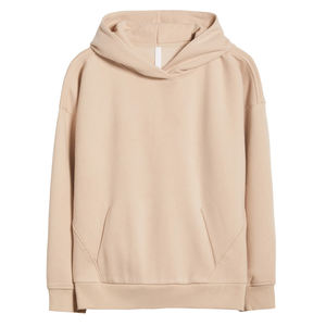 Vente chaude Logo Personnalisé Grande Taille Coton Surdimensionné Streetwear Pull Blanc Femmes Double Col À Capuche Sweat À Capuche Grande Taille - Product Image 6