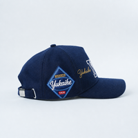 Casquette de baseball unisexe à 5 panneaux en feutre personnalisé avec logo brodé, casquette structurée en laine style « Dad Hat », vente en gros OEM