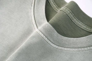 Fabricante de ropa Camiseta personalizada de alta calidad Hombres 100% Algodón Camiseta en blanco Lavado ácido Camiseta de manga corta Camiseta para hombres - Product Image 4