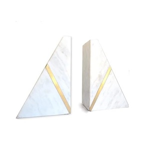 Organizador de estantería de Metal de mármol clásico de estilo minimalista para la escuela, Biblioteca para el hogar, sujetalibros de Arte de jardinería elegante para estudio - Product Image 2