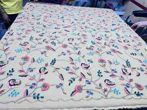 Luxury 3D Flower Embroidery Beaded Net Fabric with Multicolor <b>Sequins</b> Woven Lace for Accessory Use - Product Image 6