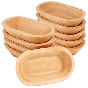 Bol en bois ignifuge de style rustique |   Finition lisse |   Vente en gros d'usine - Product Image 2