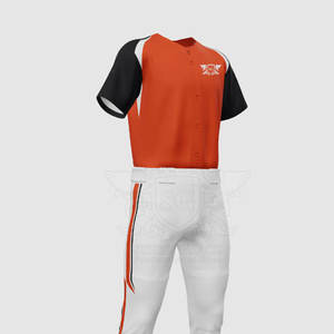 Bajo MOQ Ropa deportiva Uniforme de béisbol cómodo Tamaño personalizado Ropa juvenil Uniforme de béisbol - Product Image 3